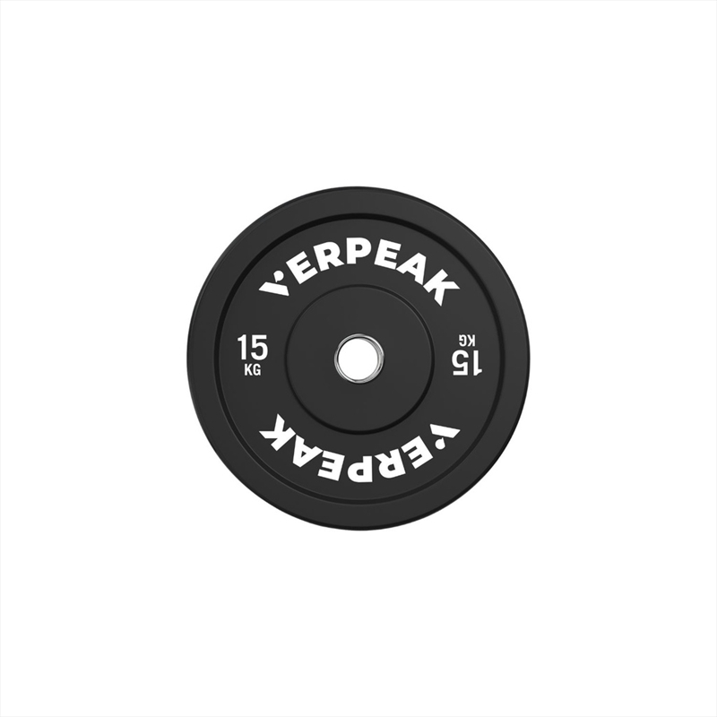 VERPEAK Black Bumper weight plates-Olympic (15kgx1) VP-WP-102-FP / VP-WP-102-LX/Product Detail/Gym Accessories