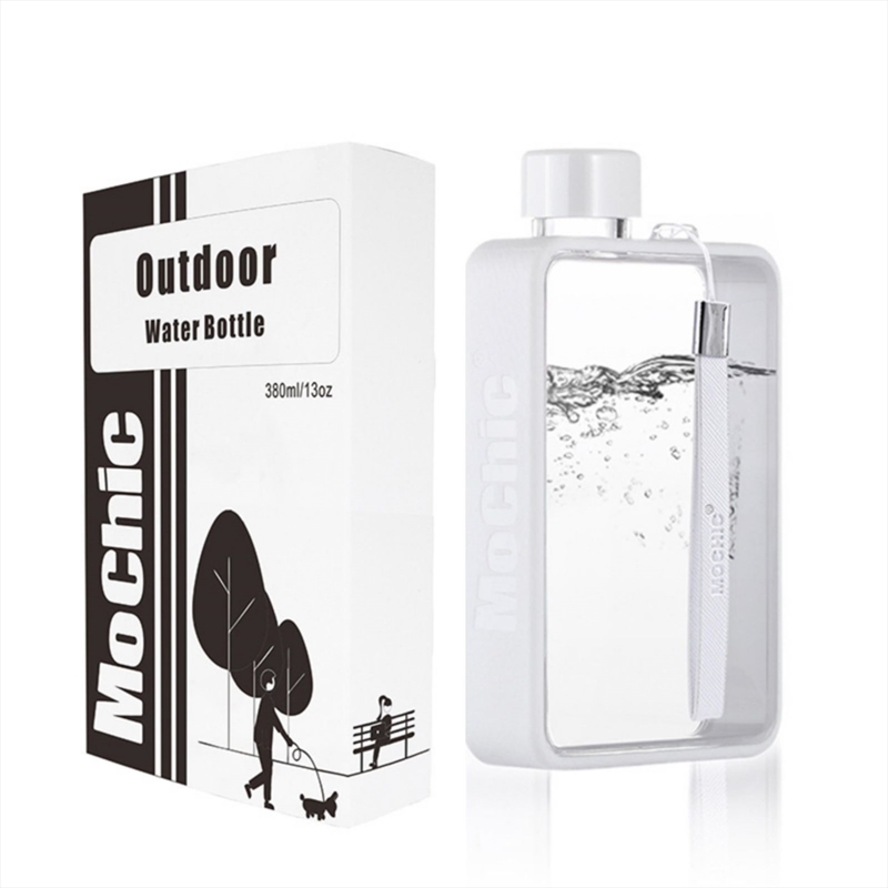 A5 Flat Water Bottle Portable Travel Mug BPA Free Water Bottle (White)/Product Detail/Drink Bottles