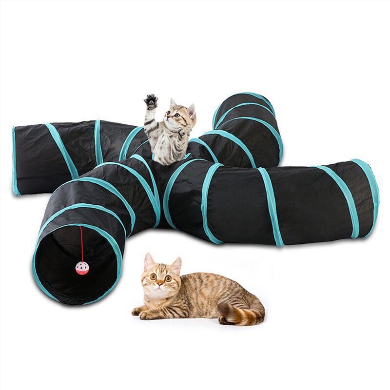 Pet Cat Kitten Puppy 4-Way Tunnel Play Toy Foldable Funny Exercise Tunnel Rabbit/Product Detail/Pet Accessories