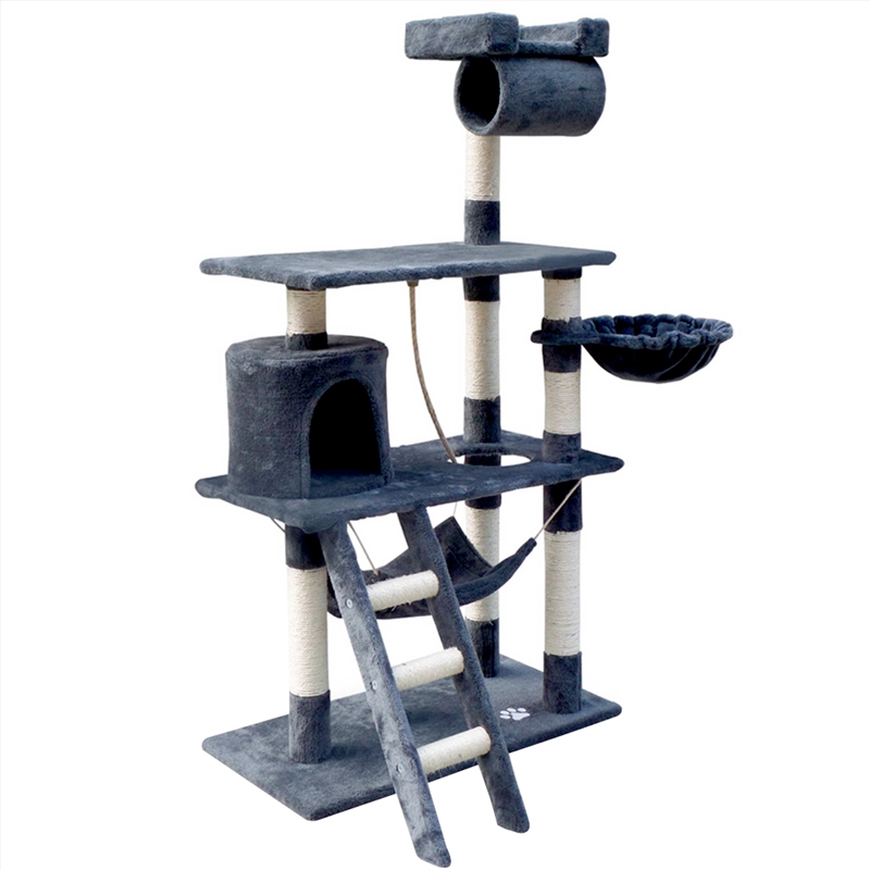 i.Pet Cat Tree 141cm Trees Scratching Post Scratcher Tower Condo House Furniture Wood/Product Detail/Pet Accessories