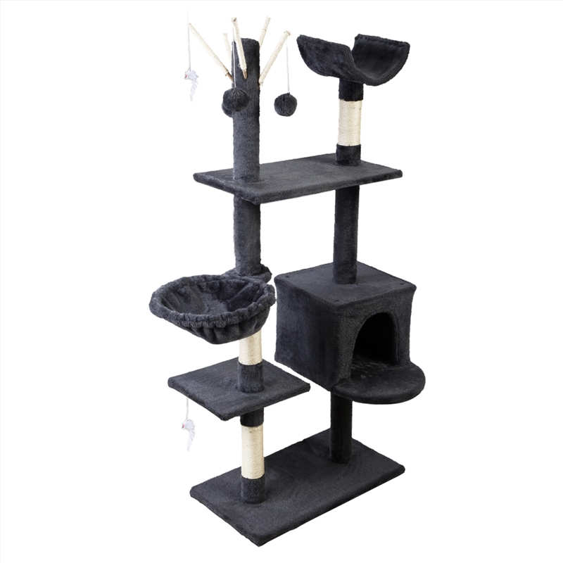 i.Pet Cat Tree 140cm Trees Scratching Post Scratcher Tower Condo House Furniture Wood/Product Detail/Pet Accessories