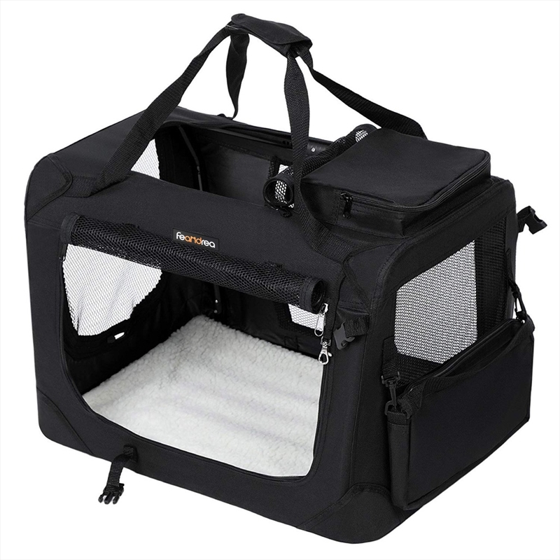 Buy FEANDREA Dog Kennel Transport Box Folding Fabric Pet Carrier 60cm