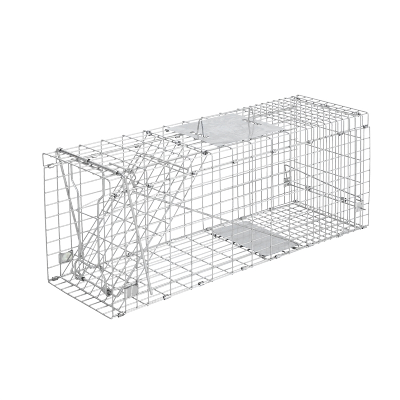 Humane Animal Trap Cage 66 x 23 x 25cm - Silver/Product Detail/Pet Accessories