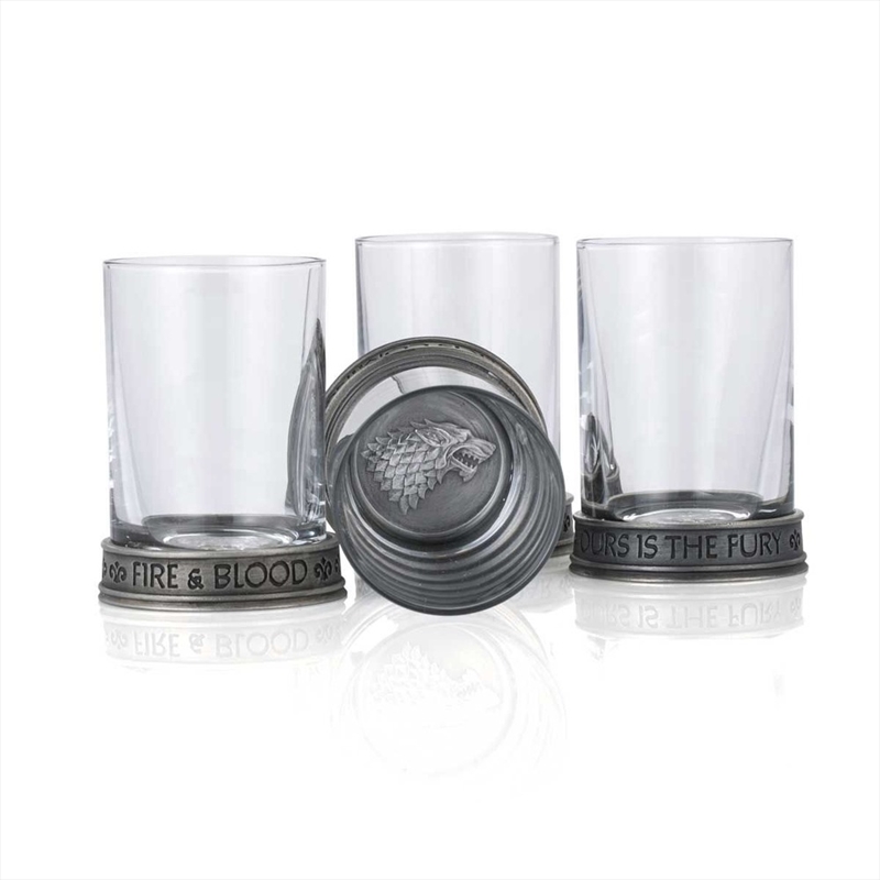 House Sigils Shot Glass Quartet/Product Detail/Flasks & Shot Glasses