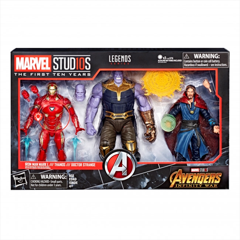 Marvel Legends Series: Marvel Studios The First Ten Years - Iron Man Mark I / Thanos / Doctor Strang/Product Detail/Figurines