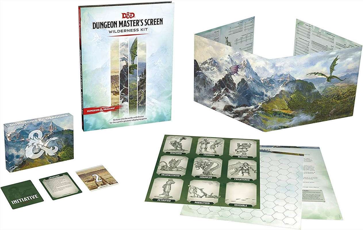 D&D Dungeons & Dragons Masters Screen Wilderness Kit/Product Detail/Board Games