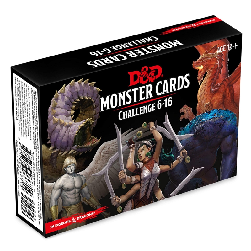 D&D Dungeons & Dragons Spellbook Cards Monster Cards Challenge 6-16/Product Detail/Board Games