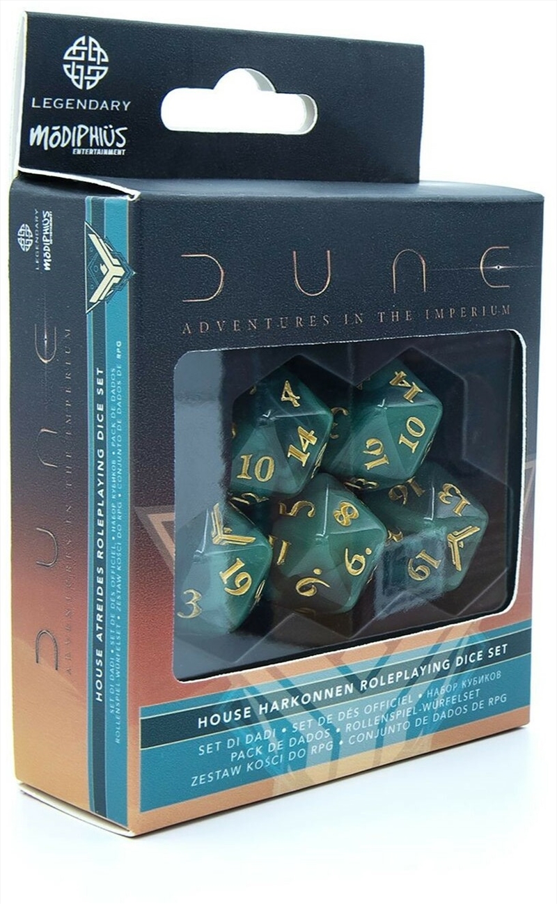 Dune RPG Dice Set - Atreides/Product Detail/Dice Games