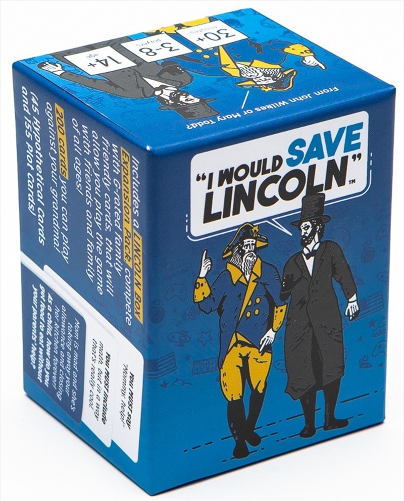 I Would Save Lincoln/Product Detail/Card Games