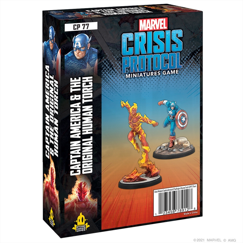 Marvel Crisis Protocol Captain America & the Original Human Torch/Product Detail/Board Games