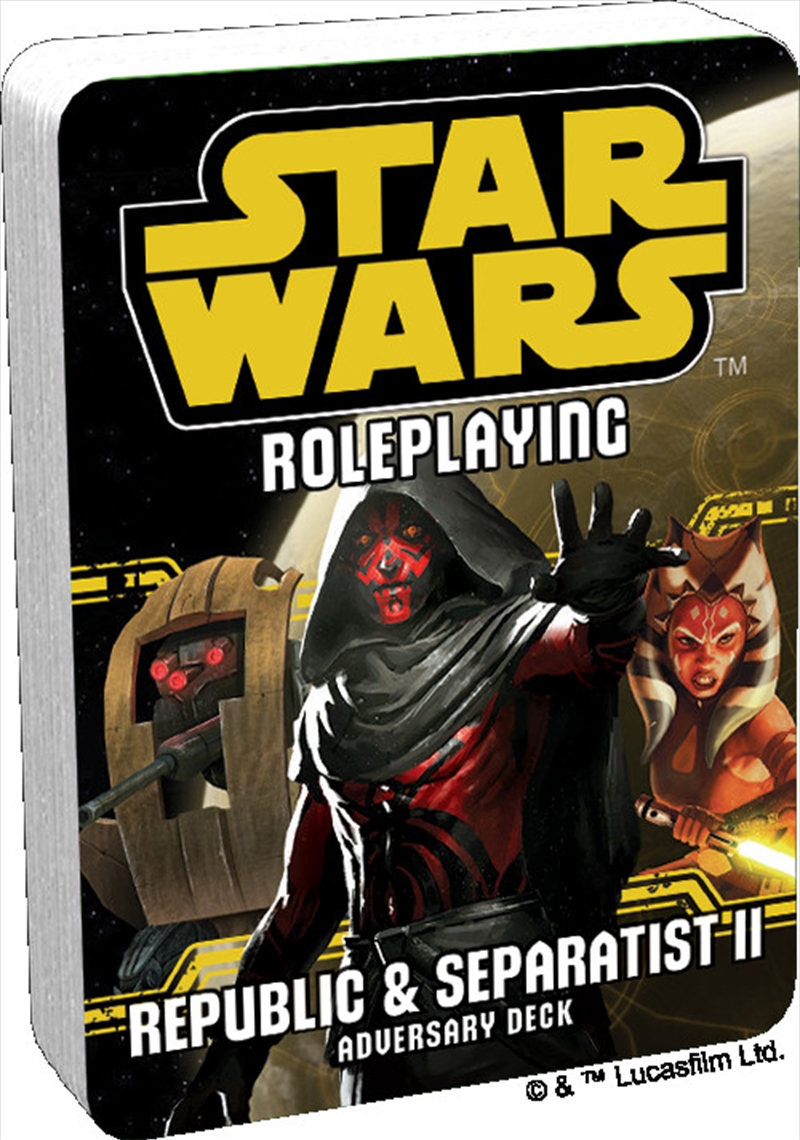 Star Wars RPG Republic and Separatist II Adversary Deck/Product Detail/Board Games