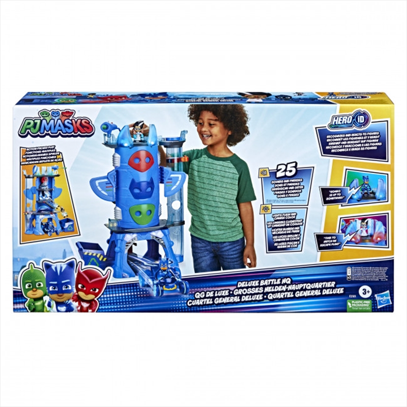 PJ Masks Deluxe Battle HQ Preschool Toy, Headquarters Playset with 2 Action Figures and Vehicle/Product Detail/Toys