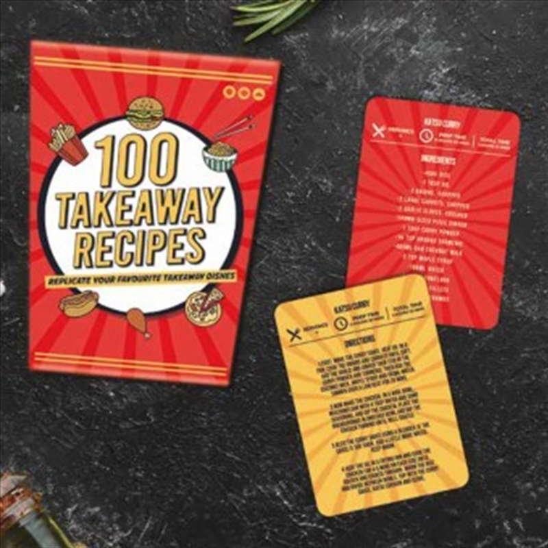 100 Takeaway Recipe Cards/Product Detail/Card Games
