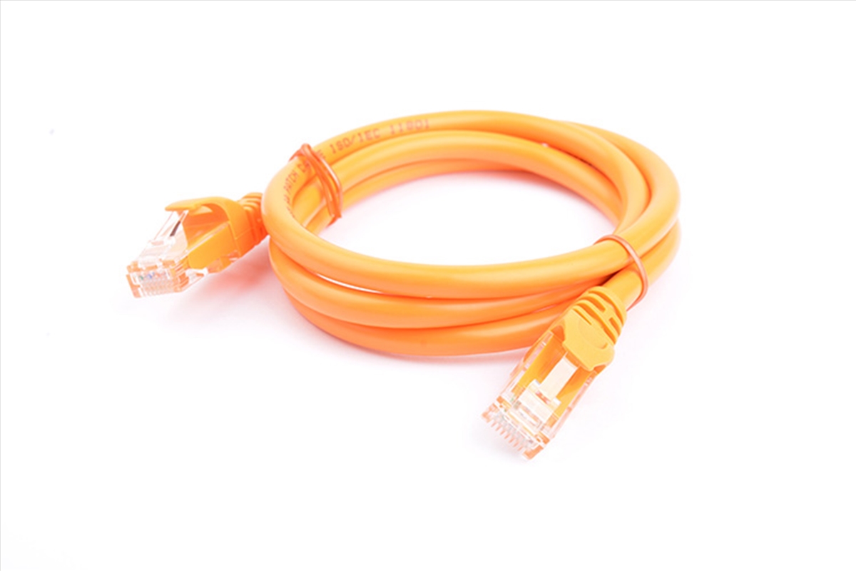 8WARE Cat6a UTP Ethernet Cable 1m Snagless Orange/Product Detail/Cables