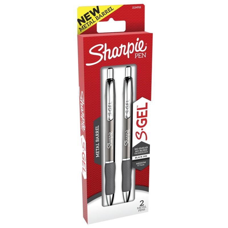 Sharpie S-Gel Gunmetal Black Pack2 Box of 6/Product Detail/Pens, Markers & Highlighters