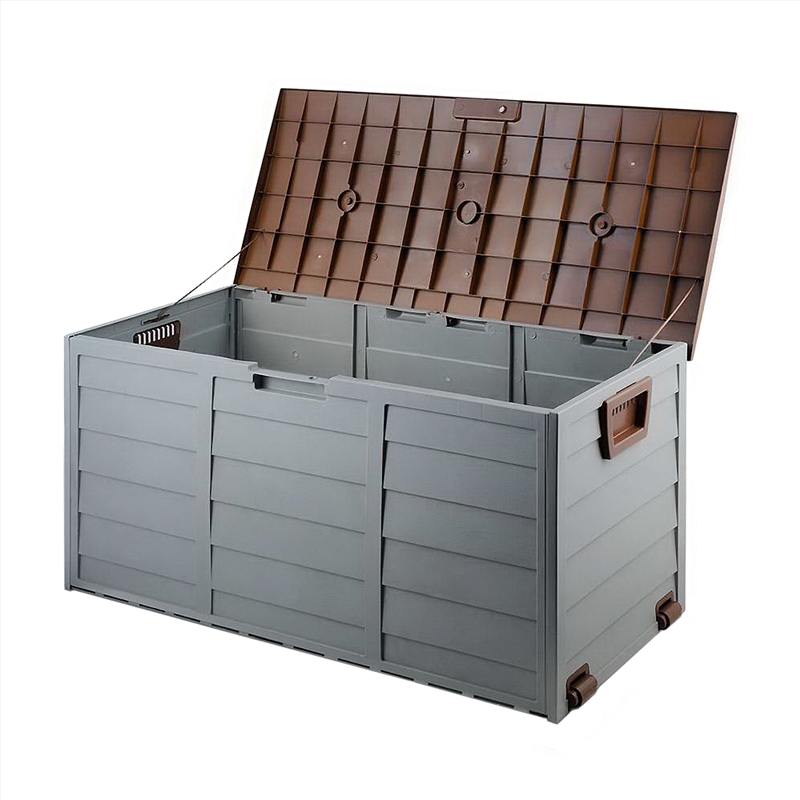Gardeon 290L Outdoor Storage Box - Brown/Product Detail/Decor