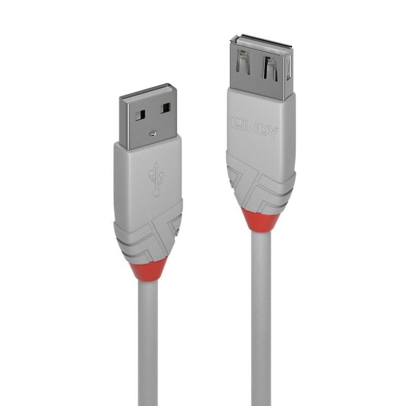 Lindy 2m USB2 A Ext Cable Anthra Line/Product Detail/Cables