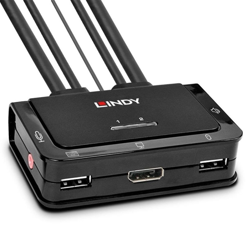 Lindy 2 Port Dp 1.2 Kvm Switch/Product Detail/Cables