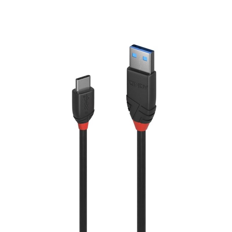Lindy .5m USB C-A 3A Cable Black Line/Product Detail/Cables