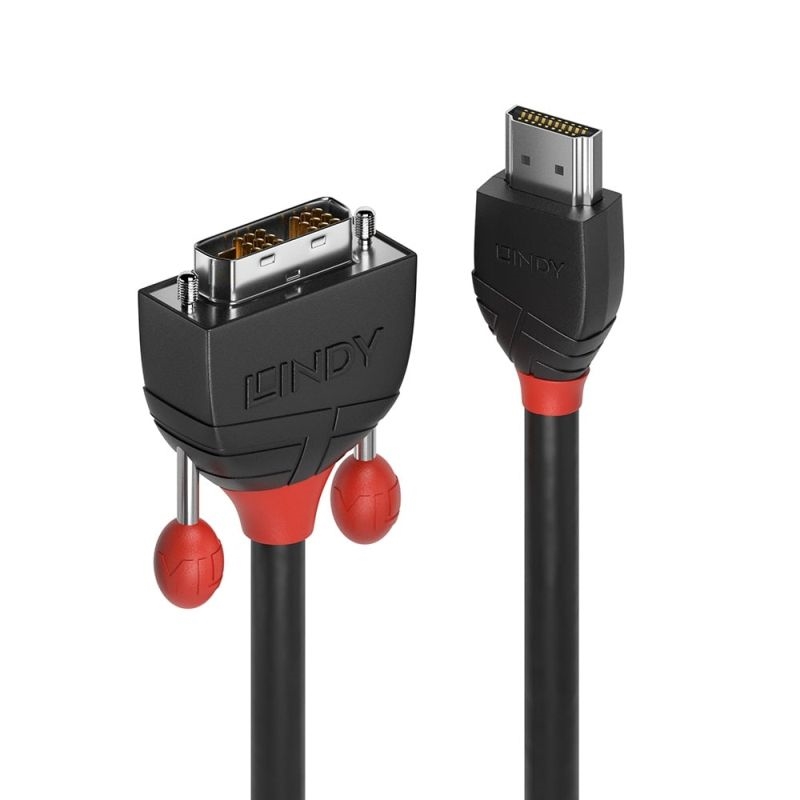 Lindy  .5m HDMI-DVI-D Cable Black Line/Product Detail/Cables