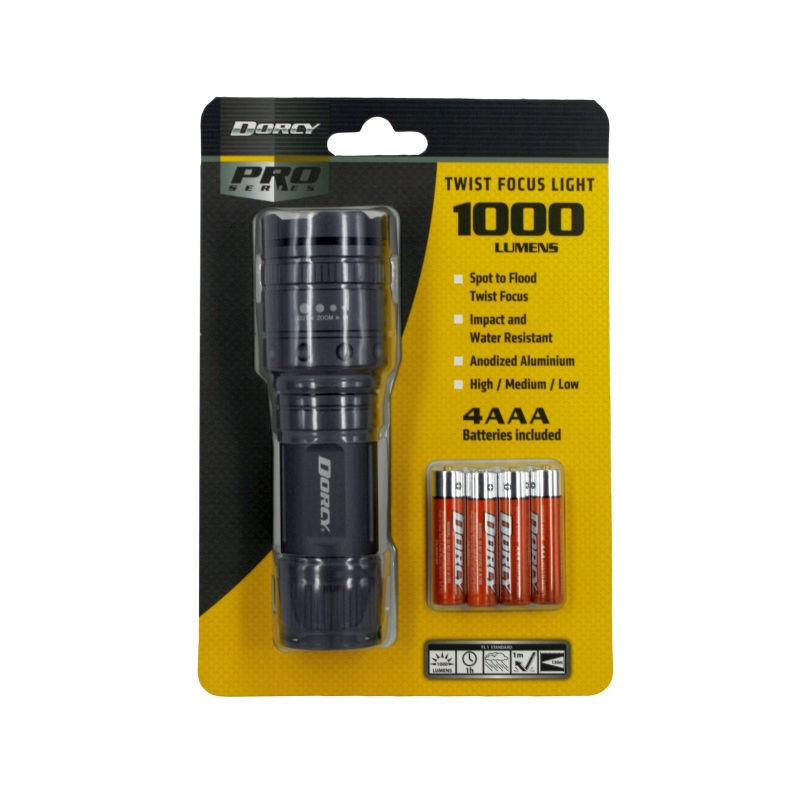Dorcy 1000 Lumen Twist Torch/Product Detail/Portable