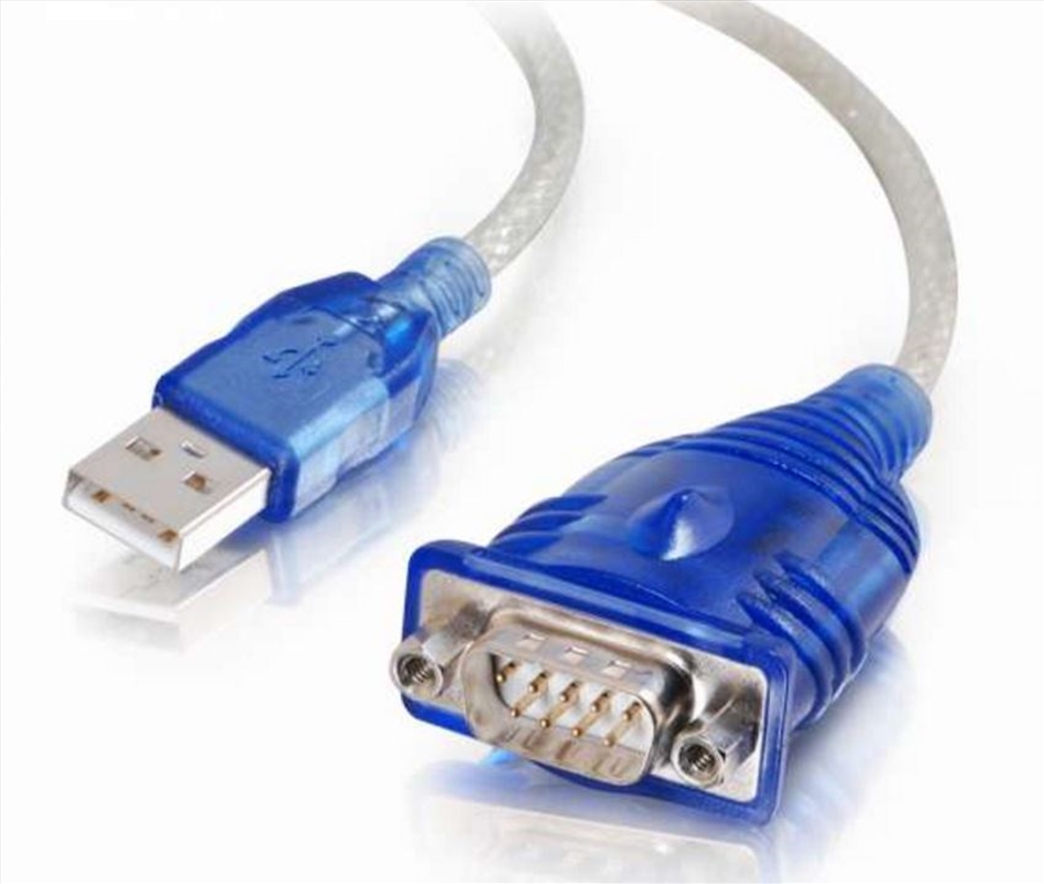 Astrotek USB to Serial RS232 DB9 Com Port Converter Cable 45cm Transparent Colour/Product Detail/Cables