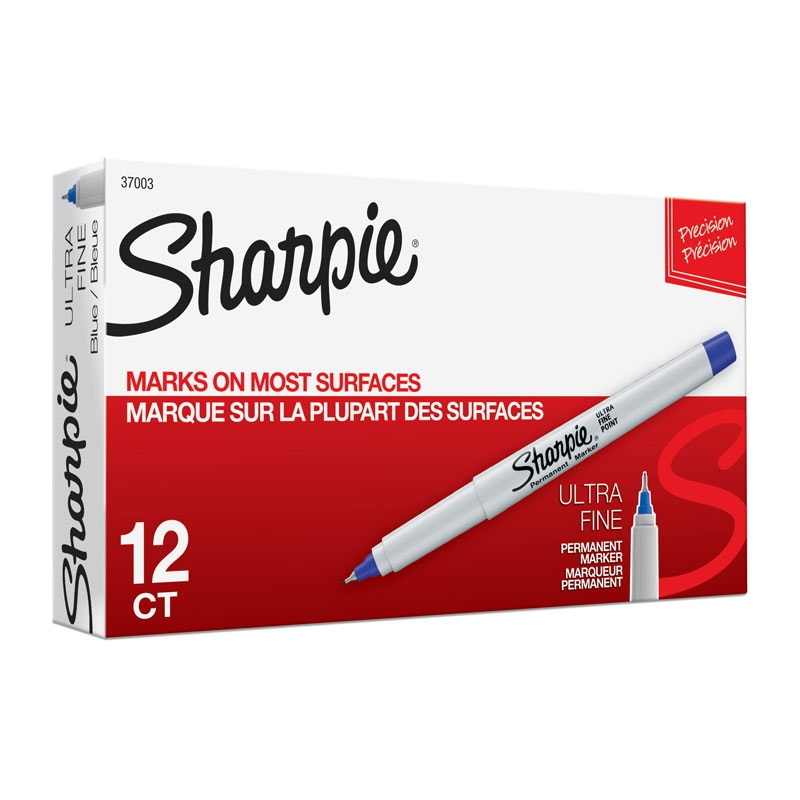 Sharpie Ultra Fine Marker Blue 12 Pack/Product Detail/Pens, Markers & Highlighters