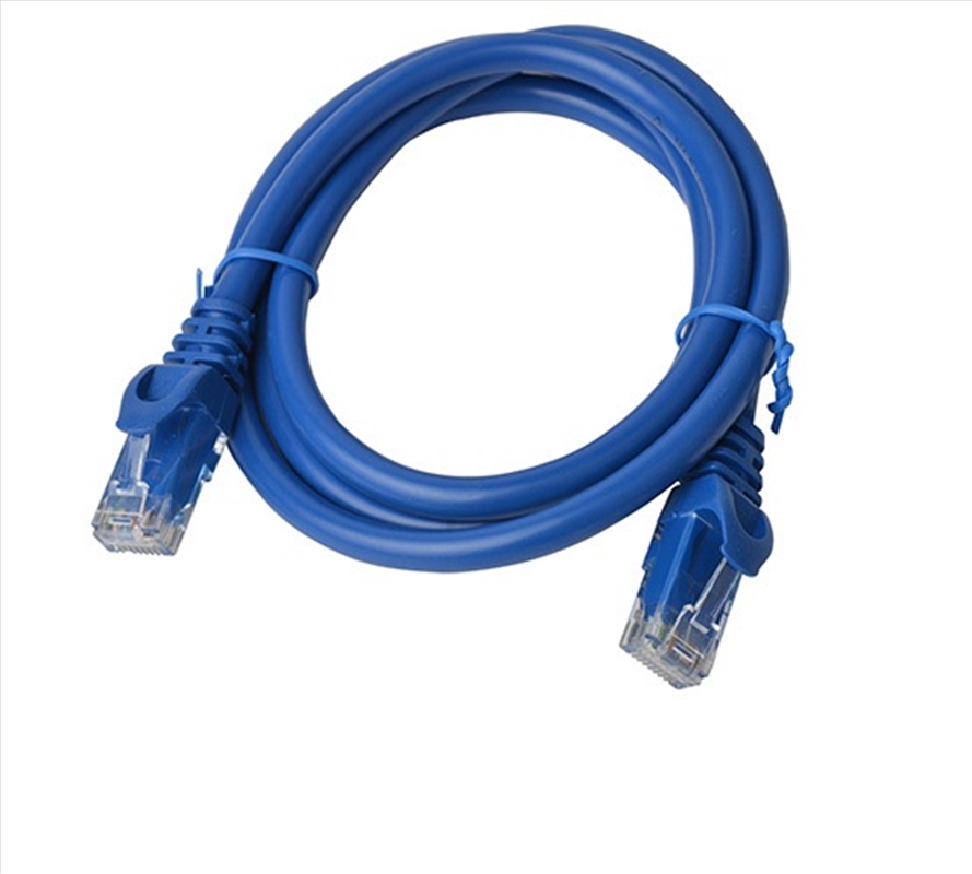 8WARE Cat6a UTP Ethernet Cable 1m Snagless Blue/Product Detail/Cables