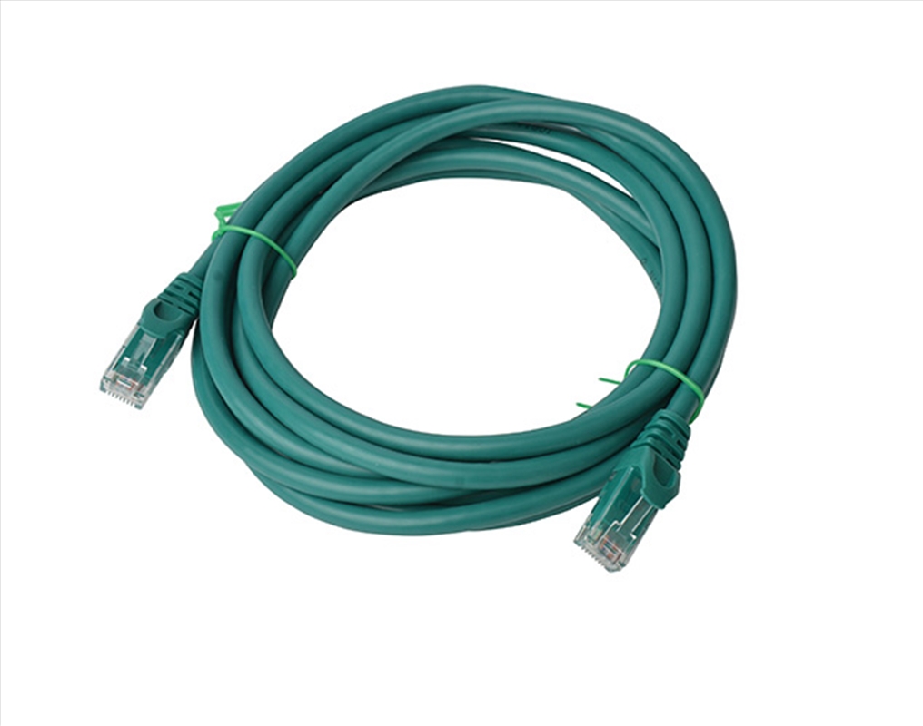 8WARE Cat6a UTP Ethernet Cable 3m Snagless Green/Product Detail/Cables