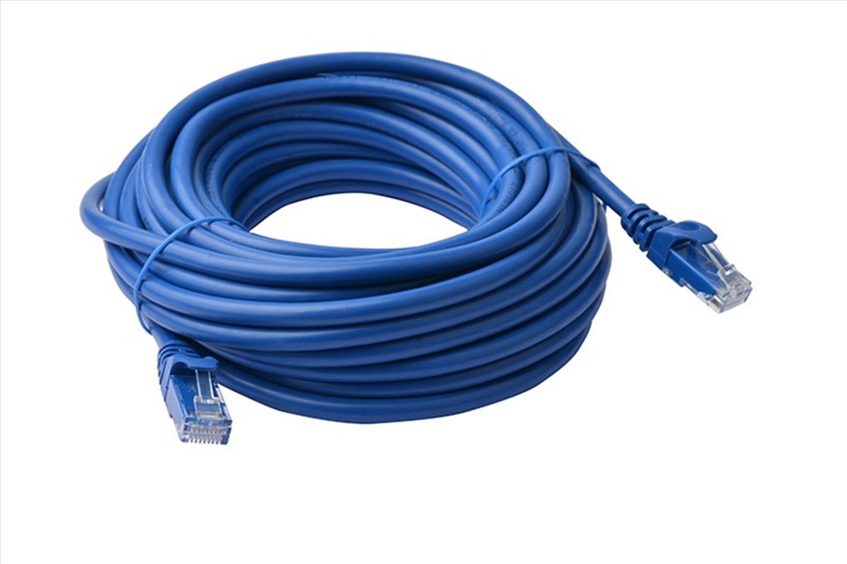 8WARE CAT6A UTP Ethernet Cable Snagless - 20M, Blue/Product Detail/Cables