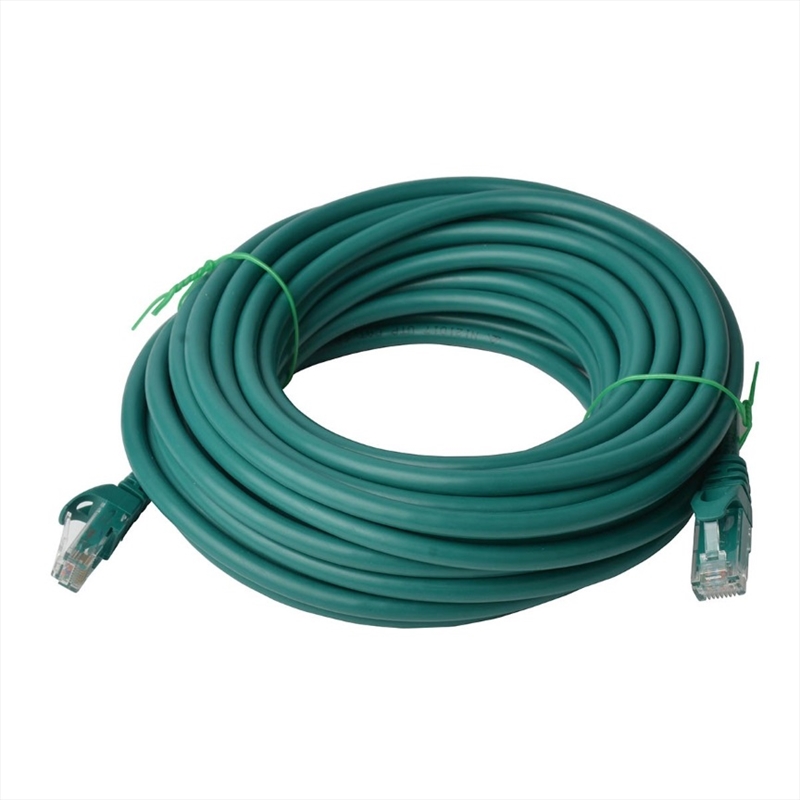 8WARE CAT6A UTP Ethernet Cable Snagless - 20M, Green/Product Detail/Cables