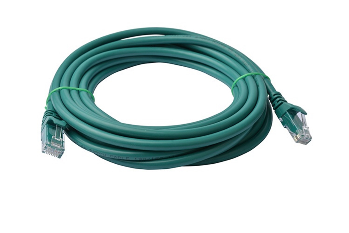 8WARE CAT6A UTP Ethernet Cable Snagless - 10M, Green/Product Detail/Cables