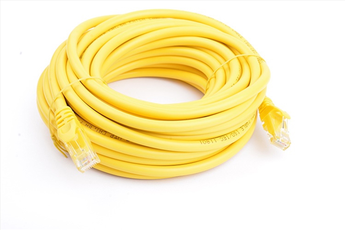 8WARE CAT6A UTP Ethernet Cable Snagless - 10M, Yellow/Product Detail/Cables