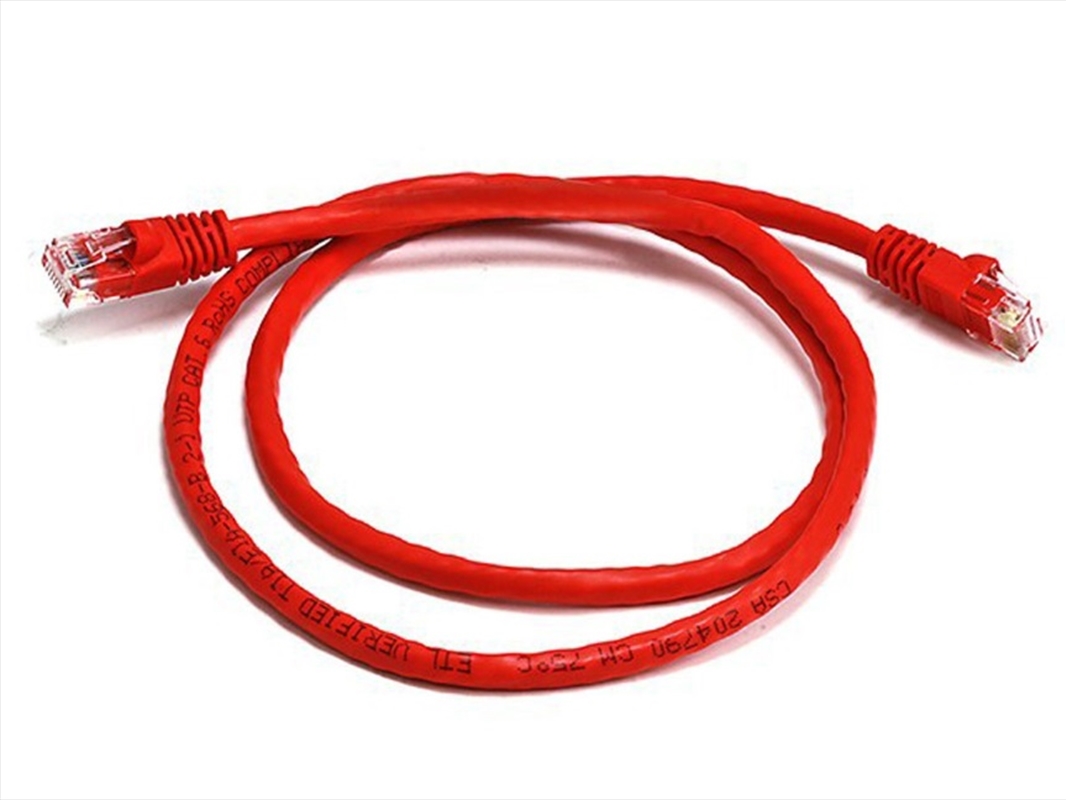 8WARE CAT6A UTP Ethernet Cable Snagless - 25cm, Red/Product Detail/Cables