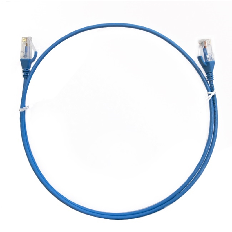 8ware CAT6 Ultra Thin Slim Cable 5m - Blue Color/Product Detail/Cables