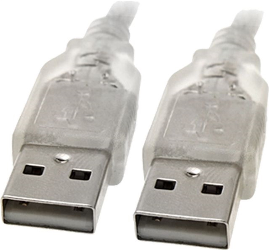 8WARE USB 2.0 Cable 3m A to A Male to Male Transparent/Product Detail/Cables