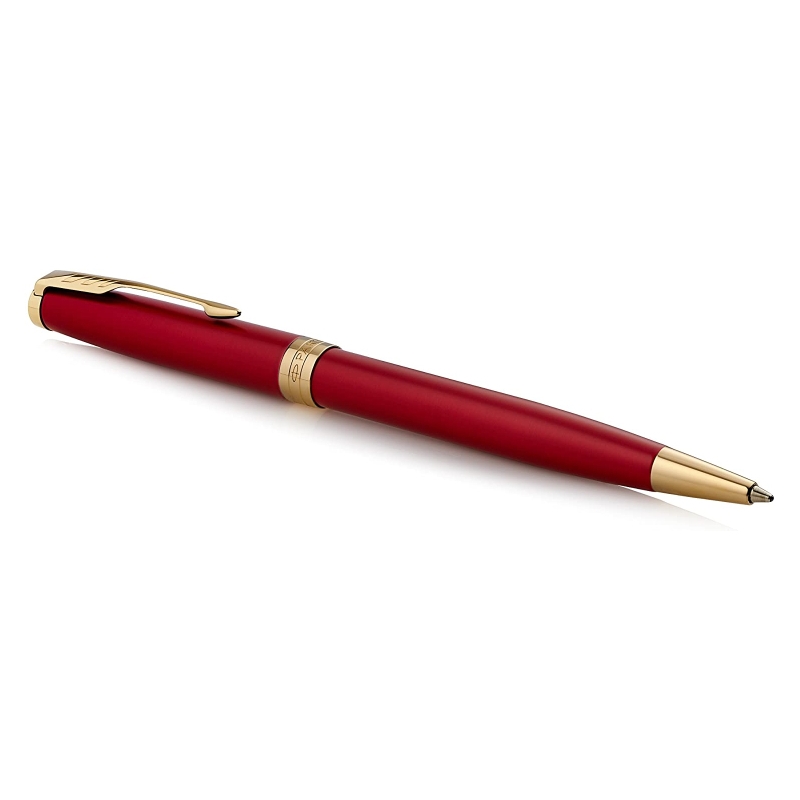 Parker Sonnet Ballpoint Pen - Red Lacquer with Gold Trim/Product Detail/Pens, Markers & Highlighters