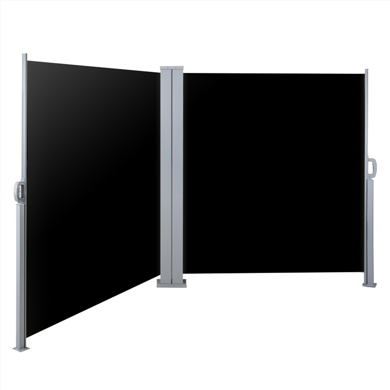 Instahut Side Awning Outdoor Blinds Sun Shade Retractable Screen 2X6m Black/Product Detail/Decor