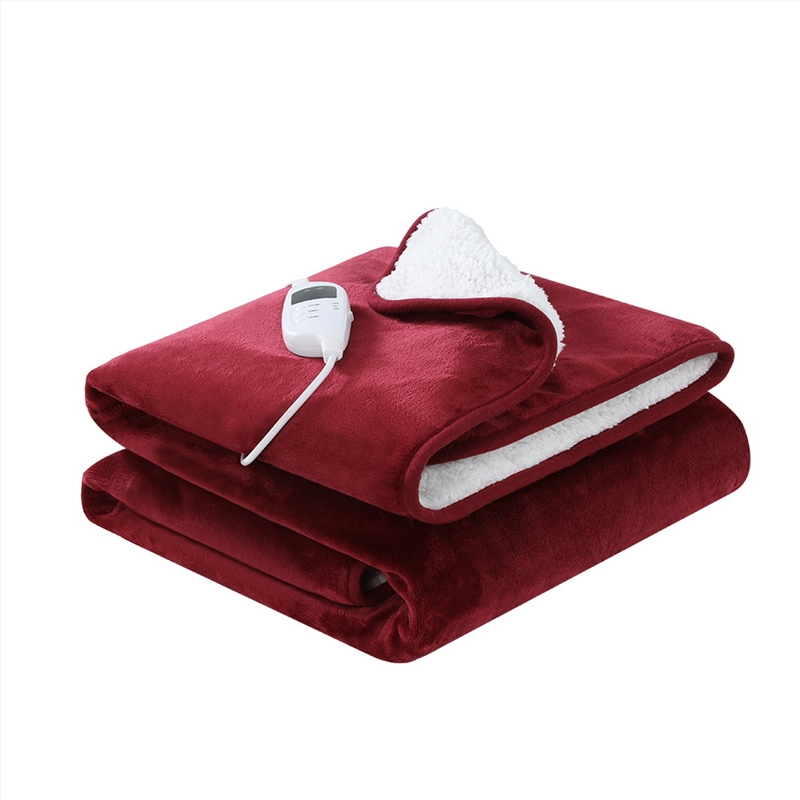 Buy Giselle Electric Throw Rug Heated Blanket Red Online Sanity