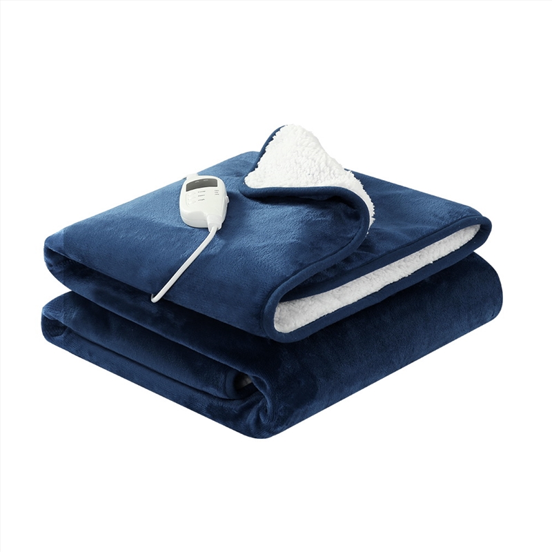 Giselle Electric Throw Rug Heated Blanket Navy/Product Detail/Manchester