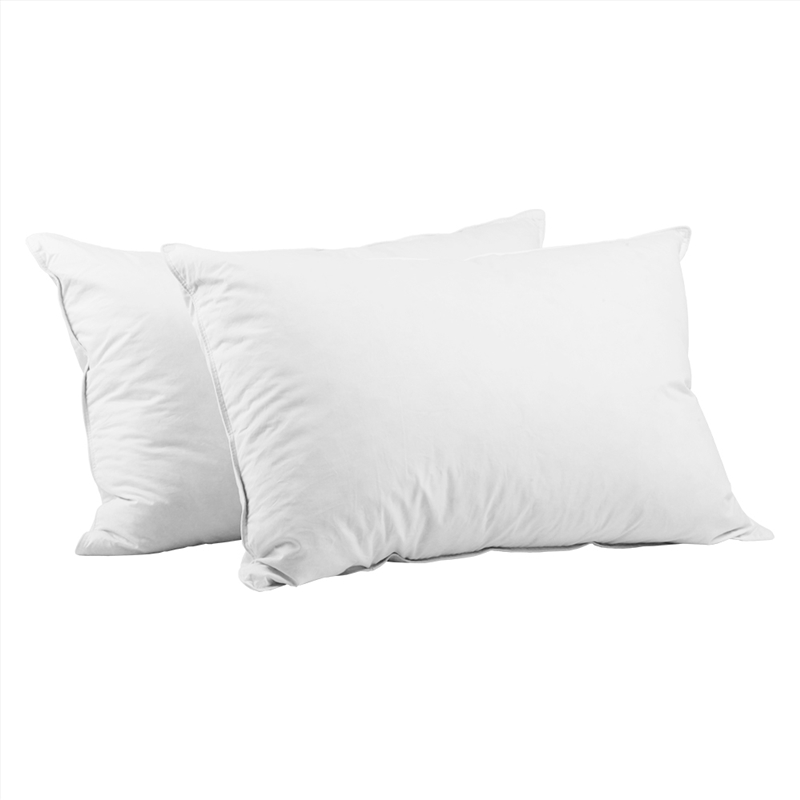 Buy Giselle Feather Pillow Duck Feather Down Set of 2 Online Sanity
