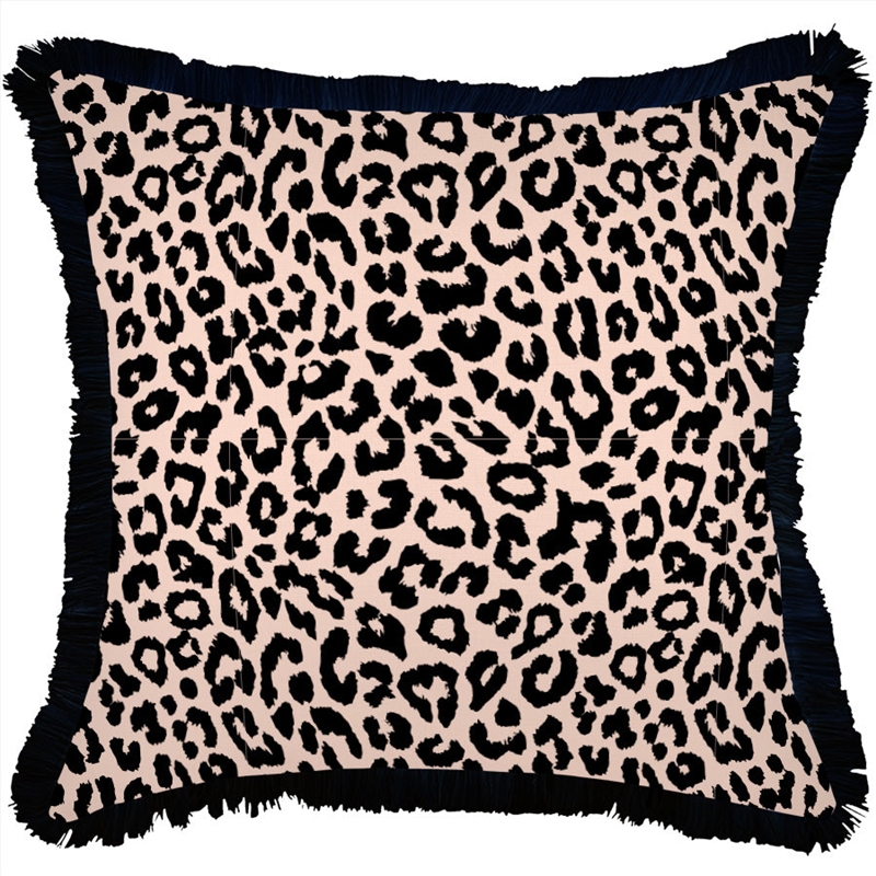 Cushion Cover-Coastal Fringe Black-Jungle Peach-60cm x 60cm/Product Detail/Manchester