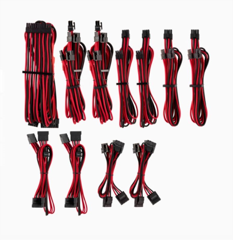 Corsair Psu Premium Individually Sleeved DC Cable Pro Kit Red Black/Product Detail/Computer Accessories