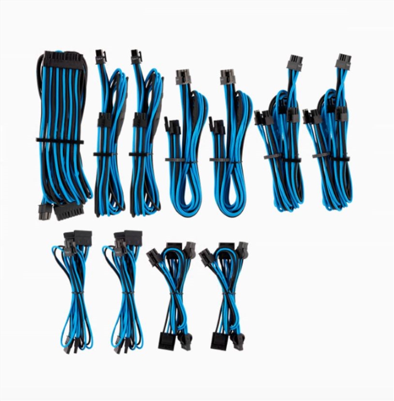 Corsair Corsair Psu Premium Individually Sleeved DC Cable Pro Kit Blue/Black/Product Detail/Computer Accessories
