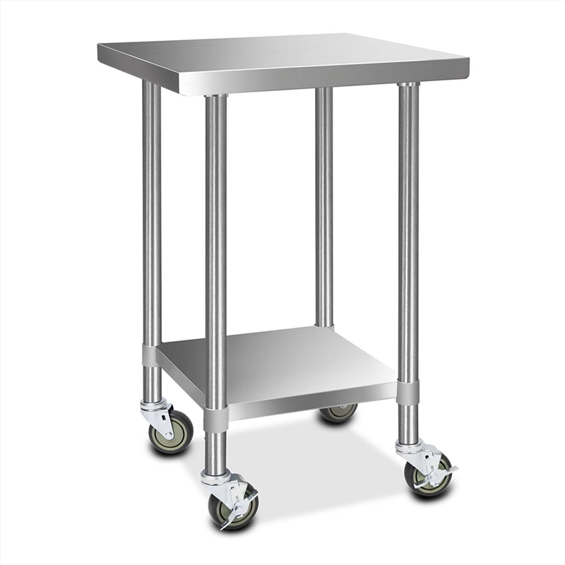 Cefito Stainless Steel Kitchen Bench With Wheels 762 W X 762 D/Product Detail/Decor