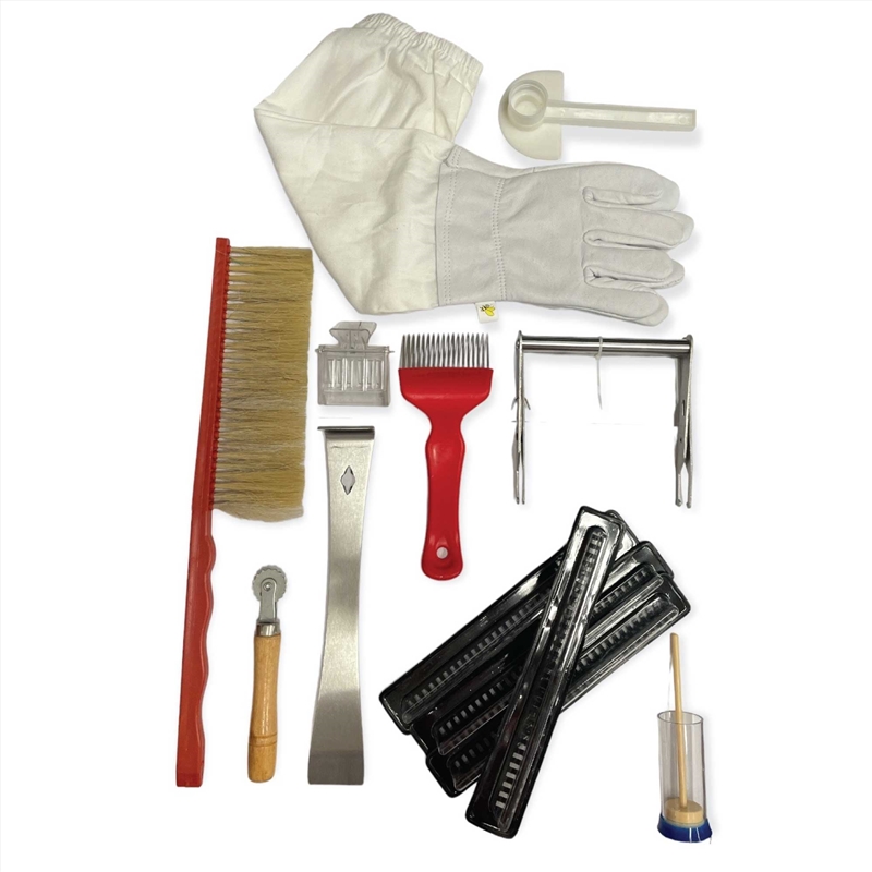 Beekeeping Tools Kit 10 Pcs - Honey Bee Hive Beekeeper Starter Pack/Product Detail/Decor