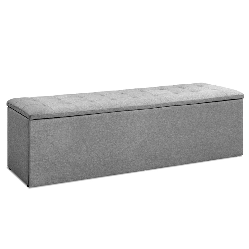 Buy Artiss Storage Ottoman 140cm Large Grey Online Sanity