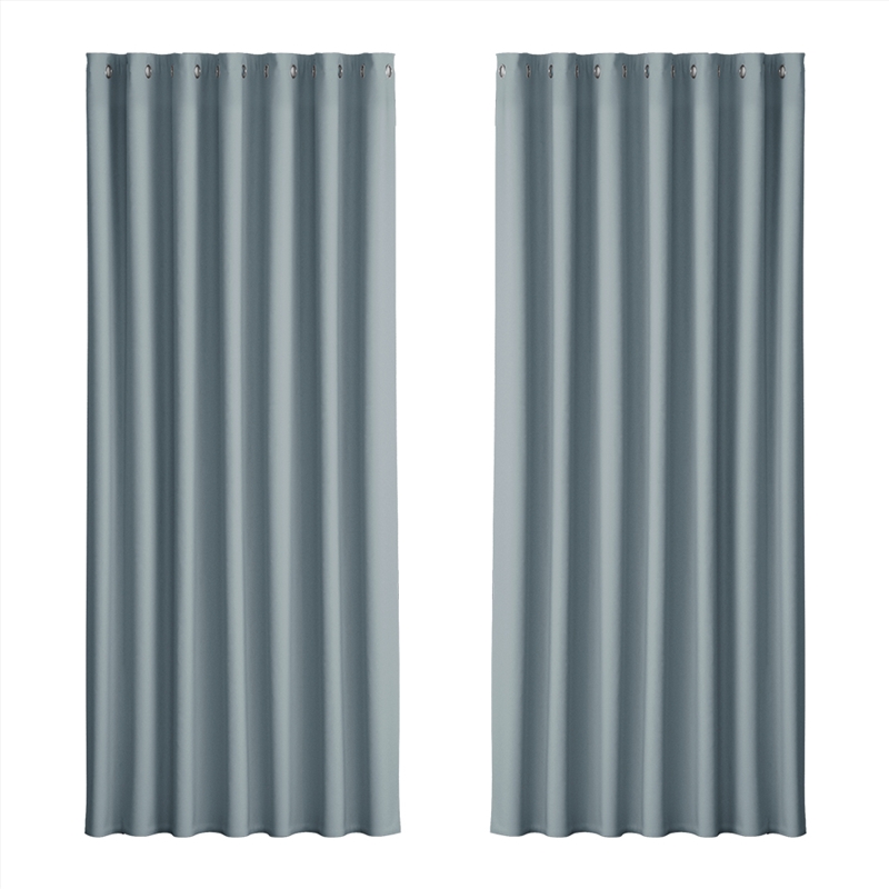 Artiss 2X Blockout Curtains Blackout Window Curtain Eyelet 240x230cm Grey/Product Detail/Manchester