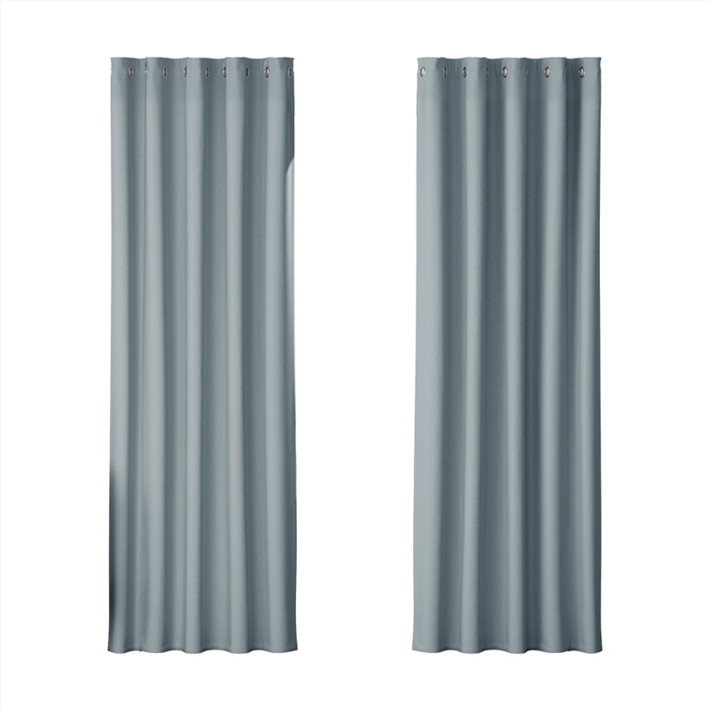 Artiss 2X Blockout Curtains Blackout Window Curtain Eyelet 180x213cm Grey/Product Detail/Manchester