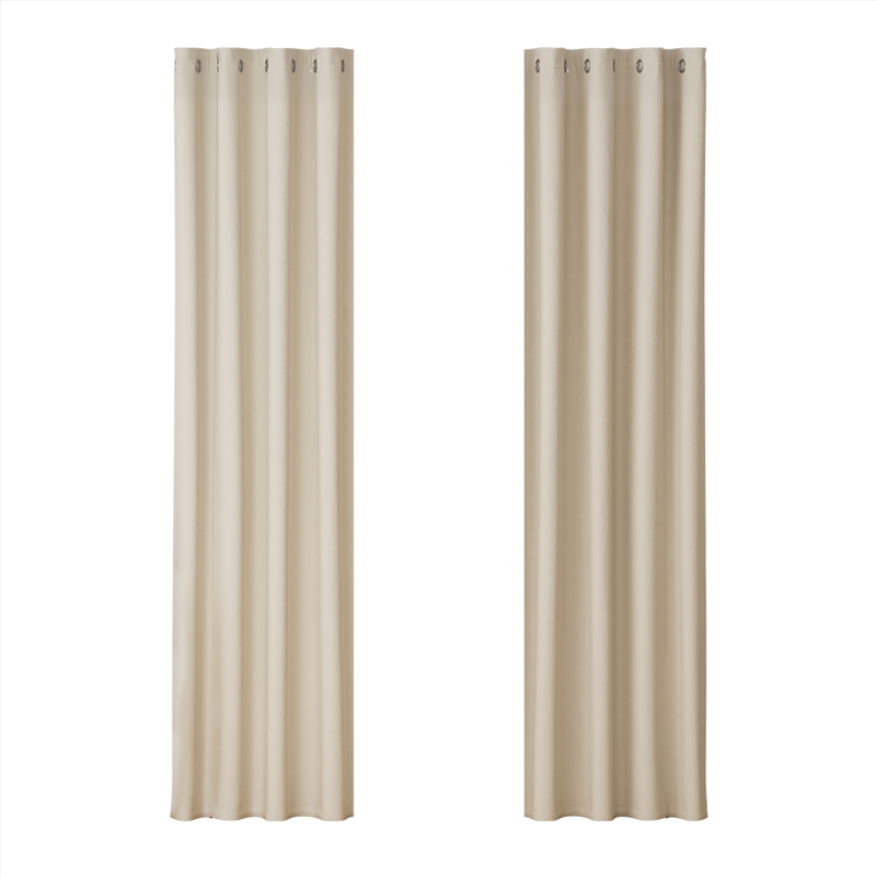 Artiss 2X Blockout Curtains Blackout Window Curtain Eyelet 140x230cm Beige/Product Detail/Manchester